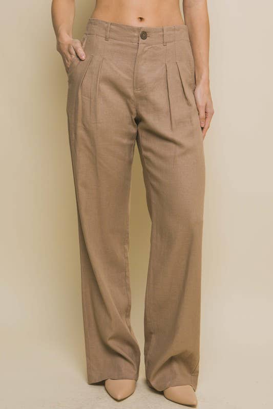Tailored Wide Leg Pants
