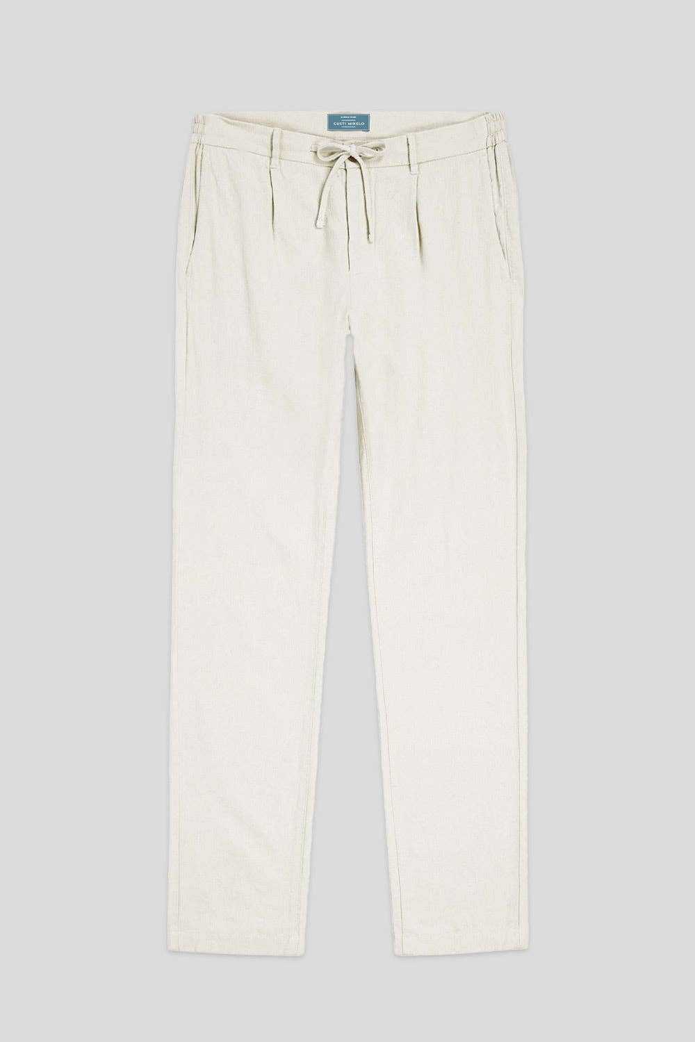 Beige Linen Trousers
