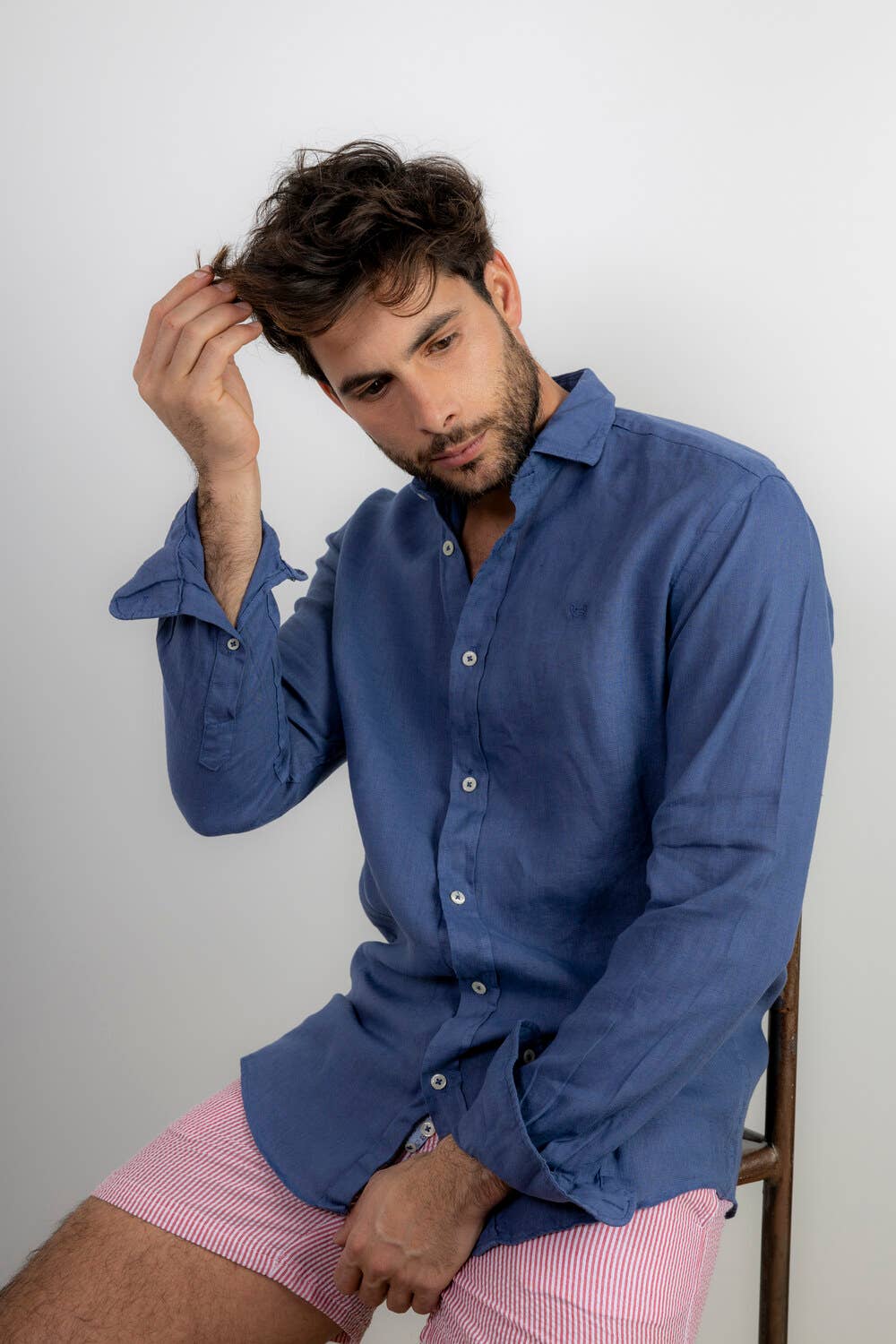 Blue Linen Shirt | Lanzarote