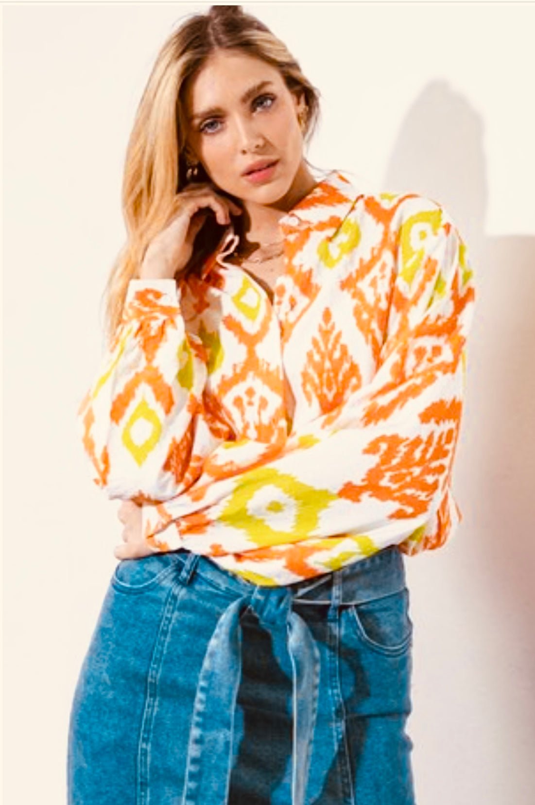Whimsical Button Down Blouse