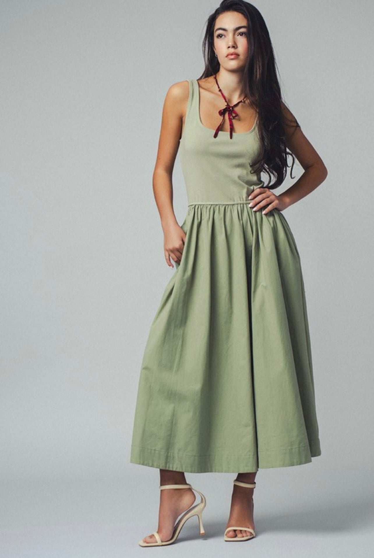 One Way Tank Midi Dress