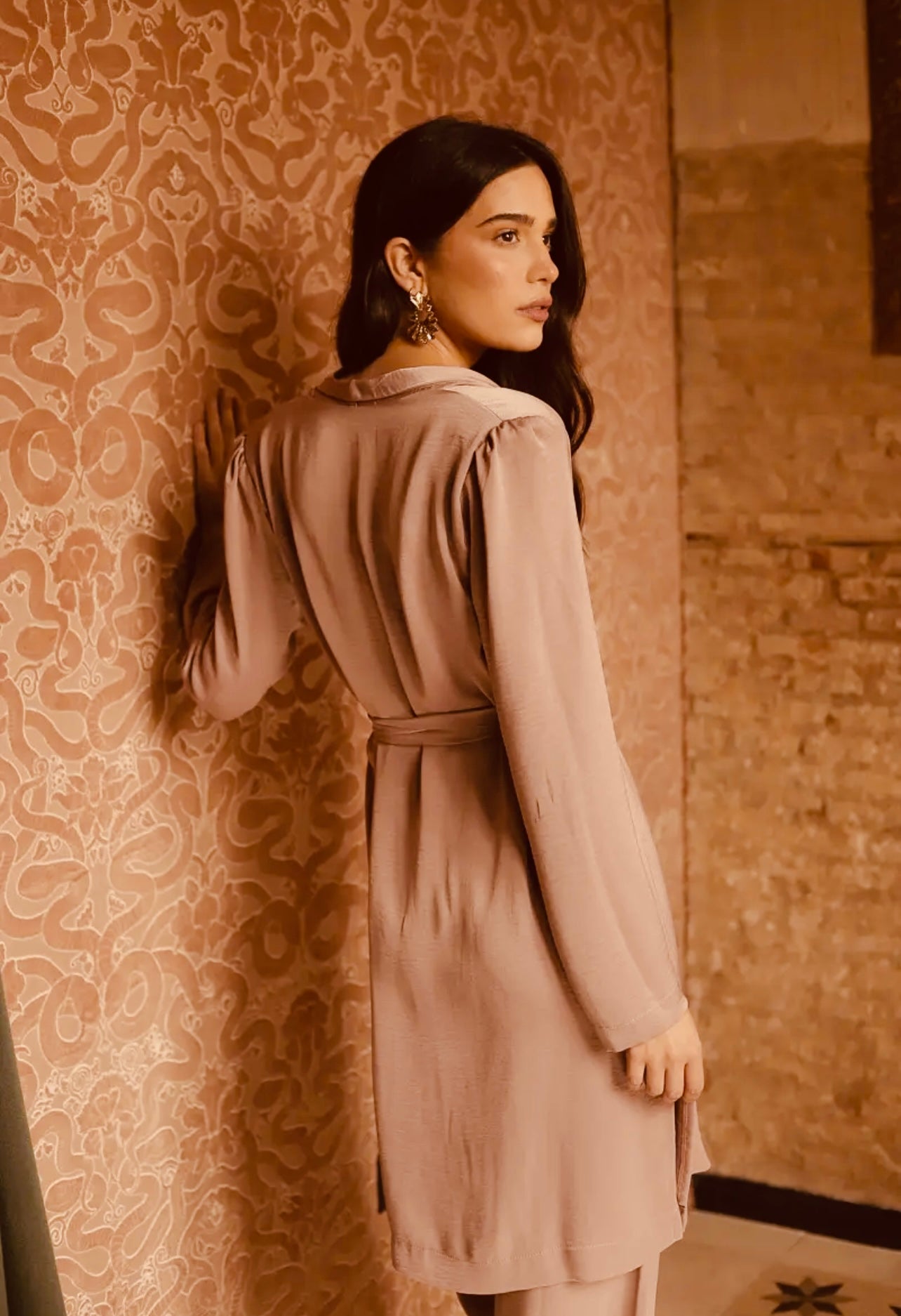 Long Blouse Jacket With Pants