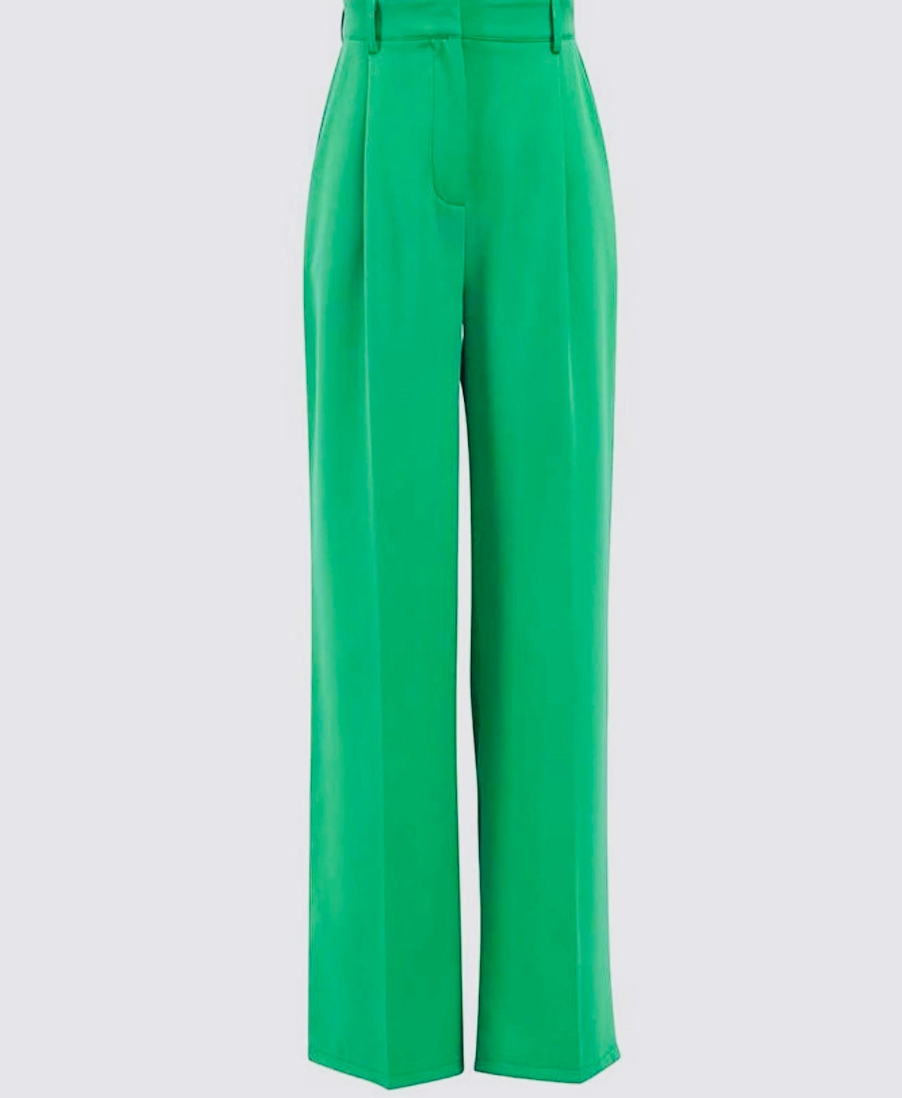 Green Trousers Straight Leg Trousers