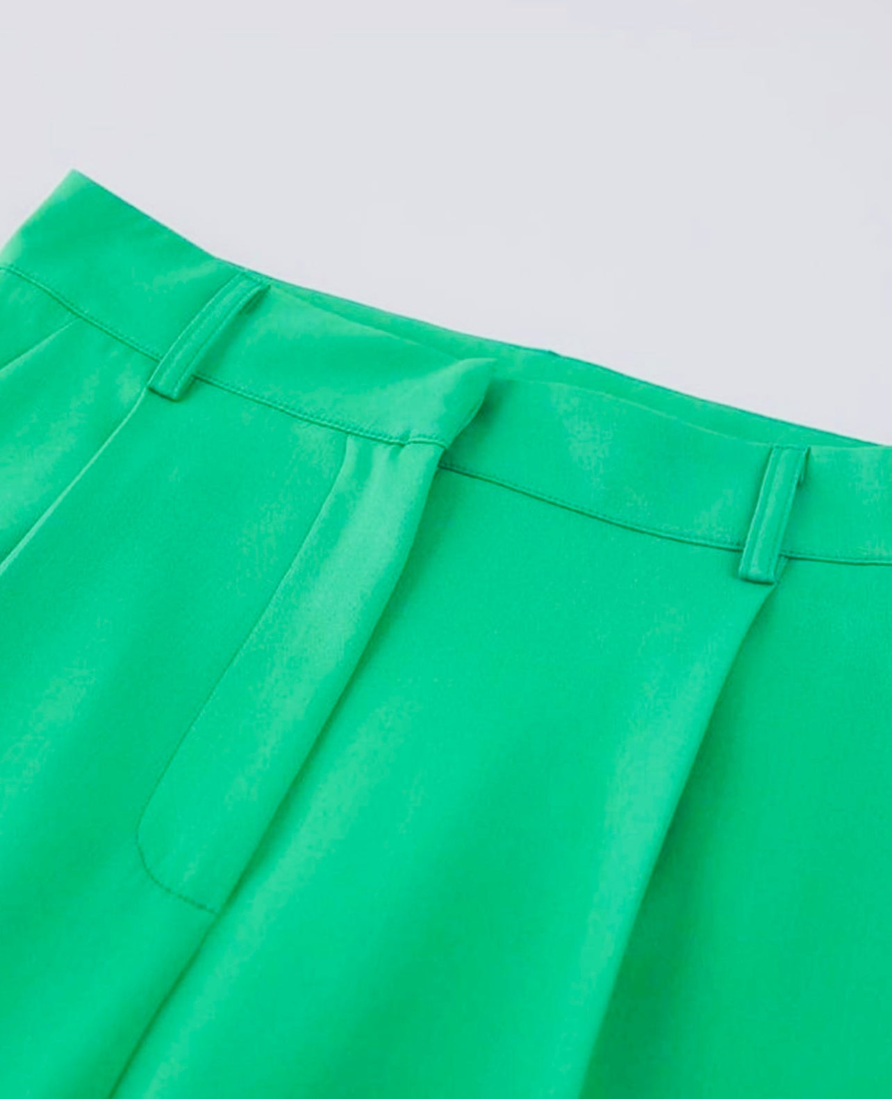 Green Trousers Straight Leg Trousers