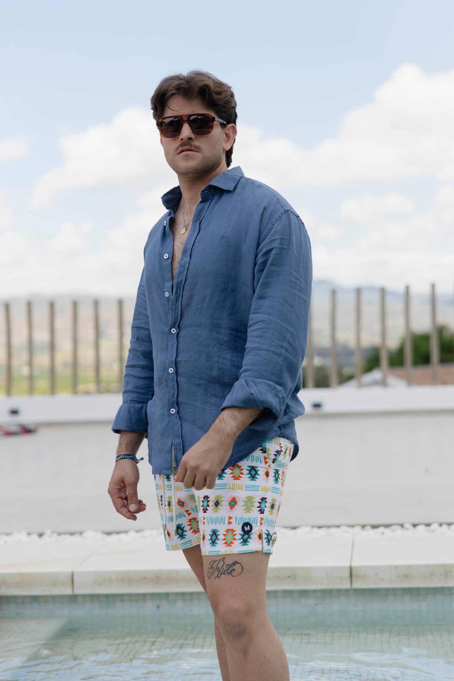 Blue Linen Shirt | Lanzarote