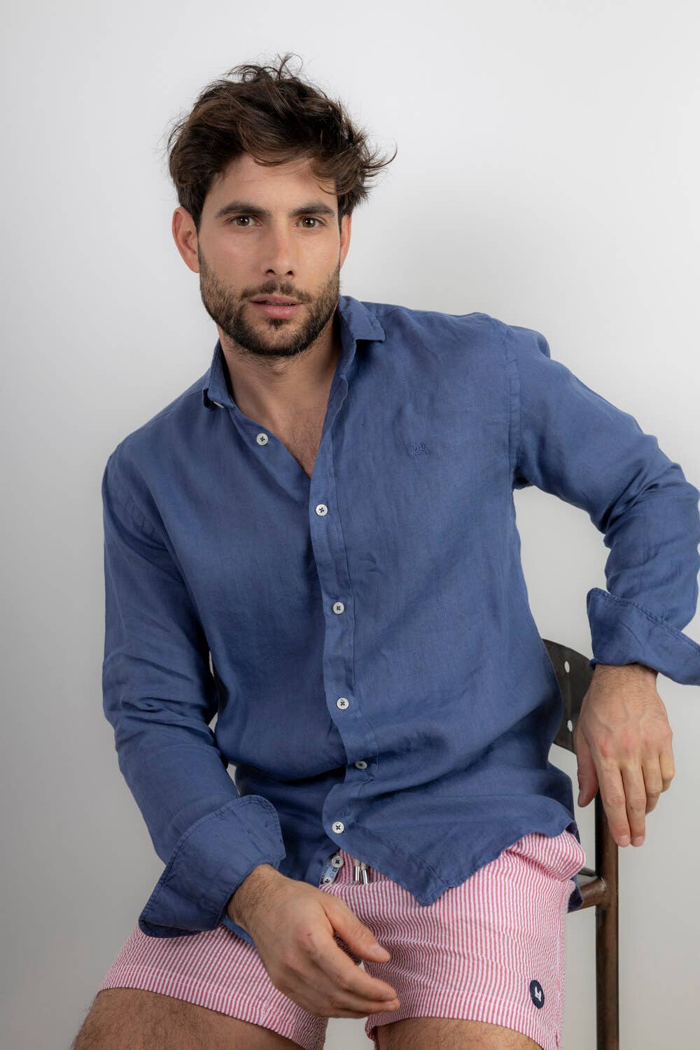 Blue Linen Shirt | Lanzarote