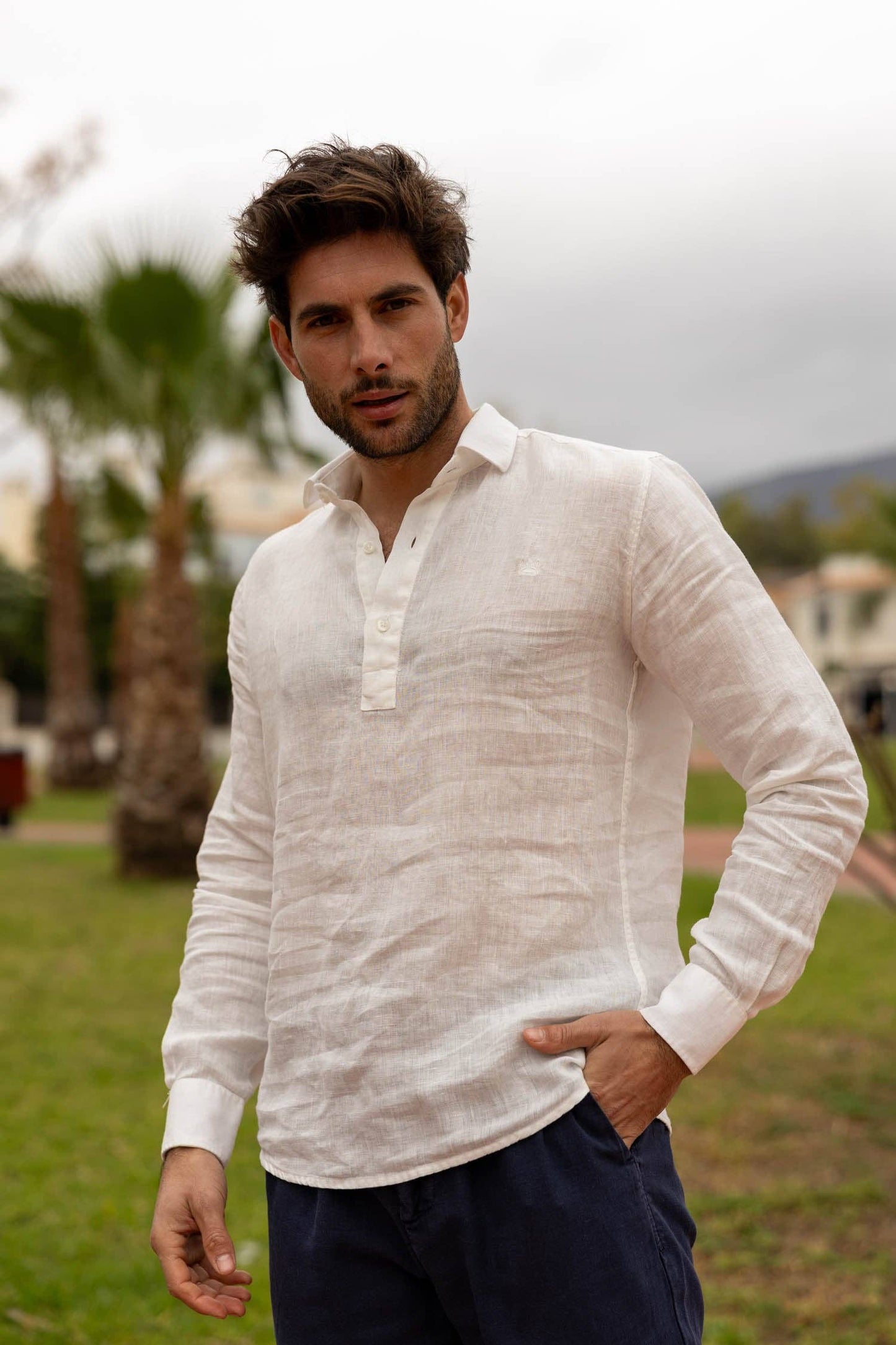 White Linen T-shirt