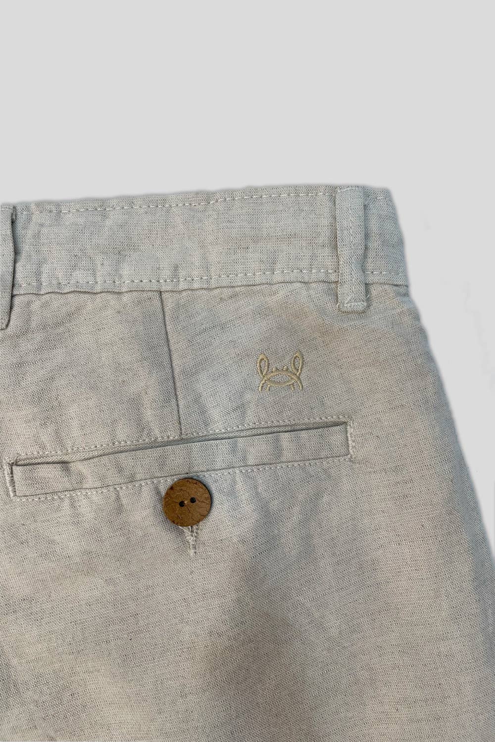 Beige Linen Trousers