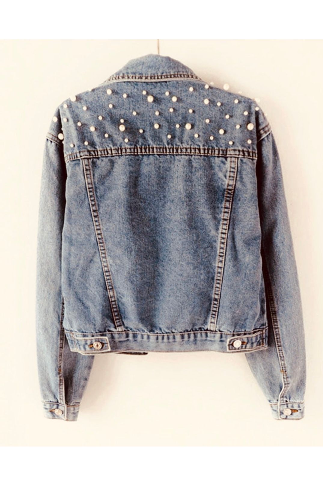 Long Sleeves Split-Joint Lapel Denim Jackets
