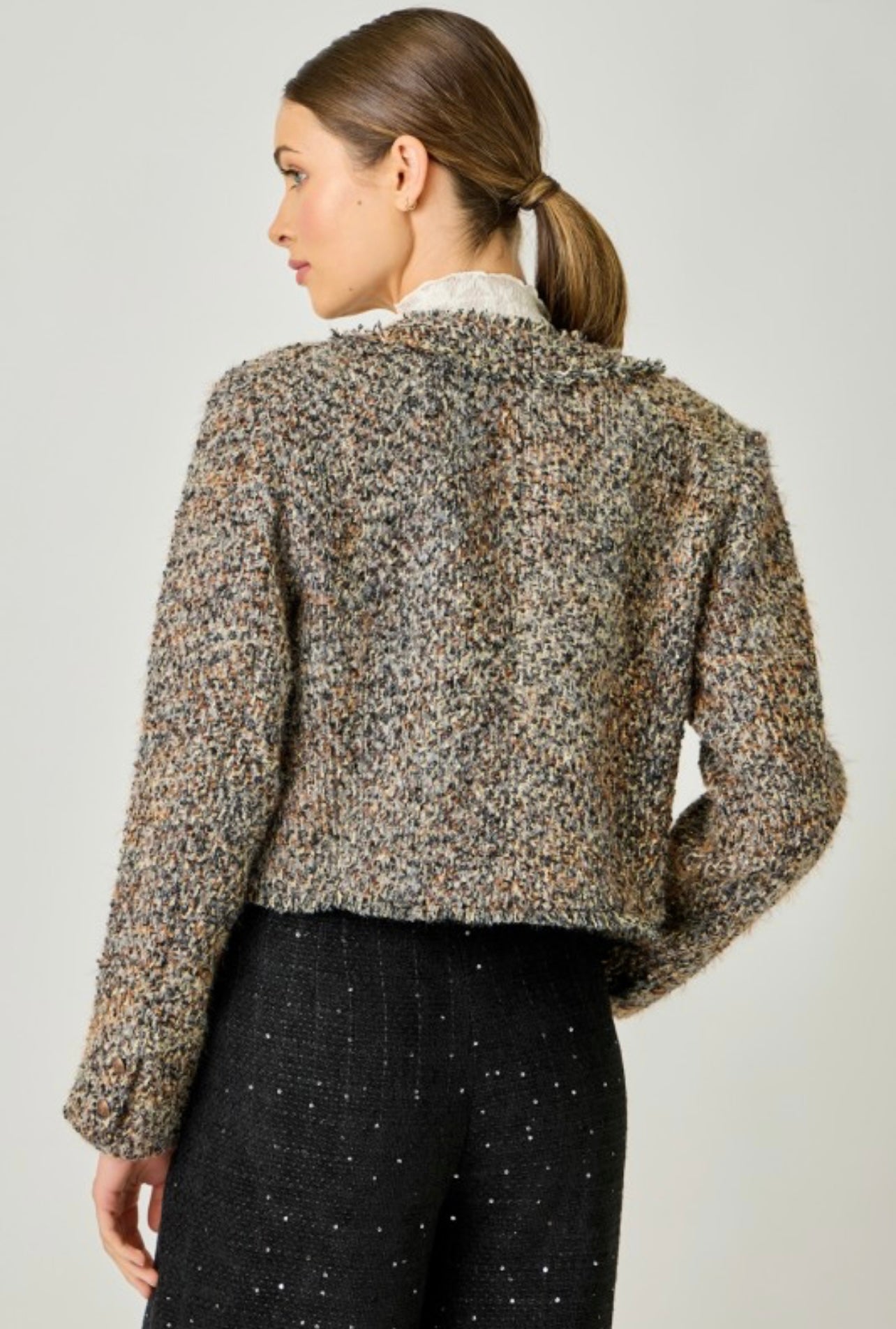 Fringe Tweed Jacket