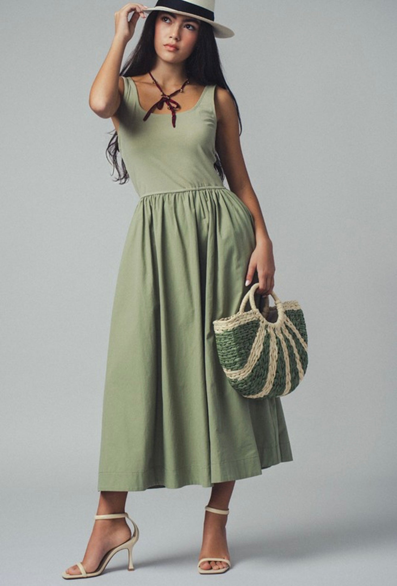 One Way Tank Midi Dress