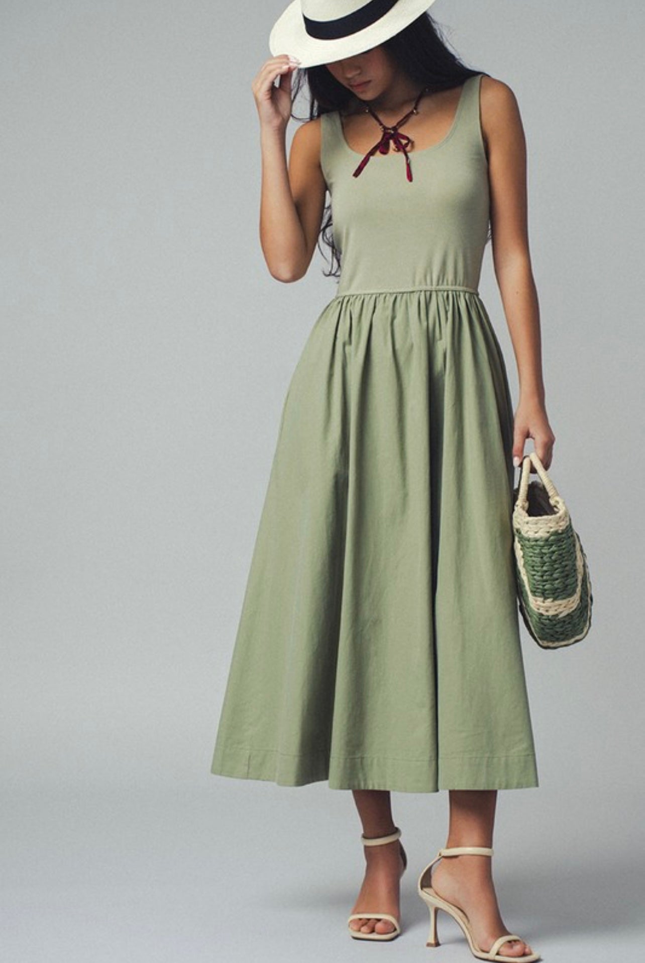 One Way Tank Midi Dress