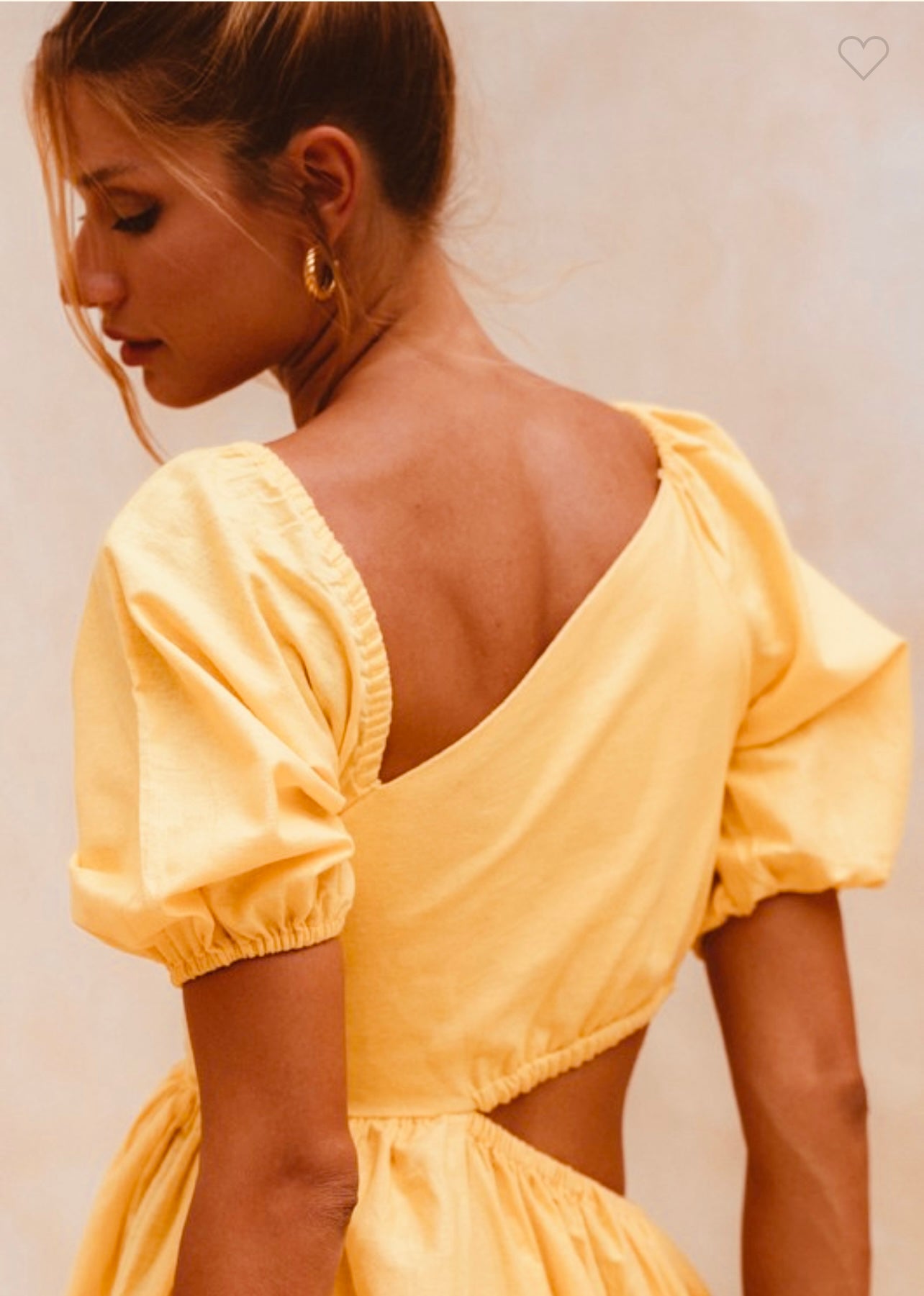 Sundaze Cutout Linen Midi Dress