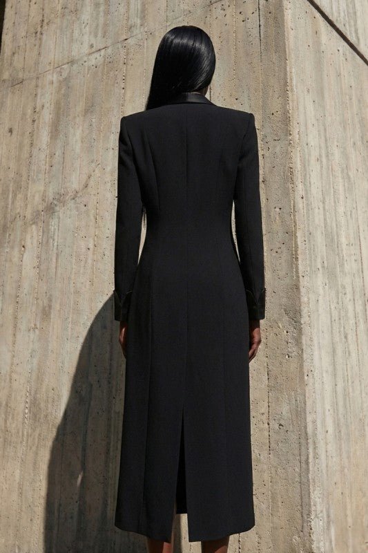 Crystal Accent Tailored Blazer Dress