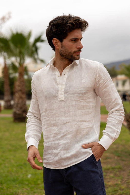 White Linen T-shirt